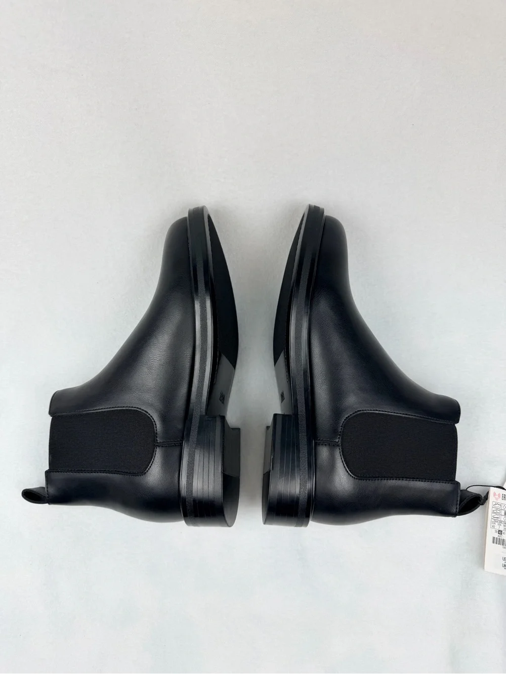 Zara Dress Chelsea Men’s Black Boots with Elastic Panels Size 7